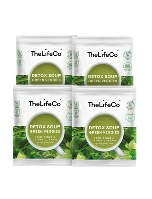 TheLifeCo Hazır Sebzeli Detoks Çorbası Karışımı (Düşük Kalorili, Glutensiz, vegan) x 4 Adet