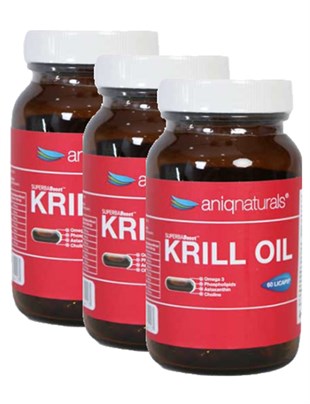 3 Adet Aniqnaturals Superba Boost Krill Oil 60 Licaps (Krill Yağı)