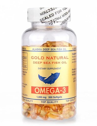 Gold Natural OMEGA 3 200 Softgel Balık Yağı