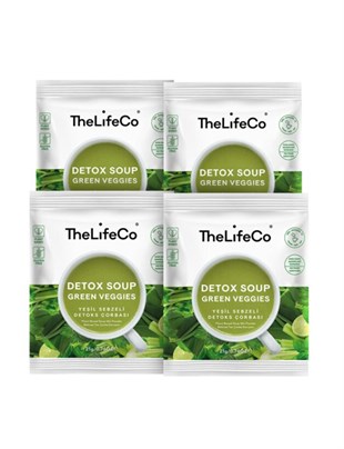 TheLifeCo Hazır Sebzeli Detoks Çorbası Karışımı (Düşük Kalorili, Glutensiz, vegan) x 4 Adet