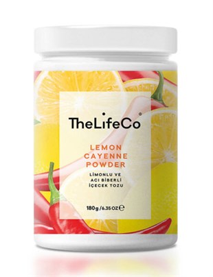 TheLifeCo Limonlu Acı Biberli İçecek Tozu 180 gr